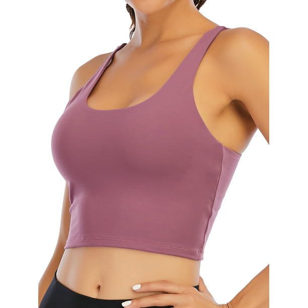 Women Sleeveless Yoga Sports Lace Bra Top Short Crop Vest Tanks Tops Camisole